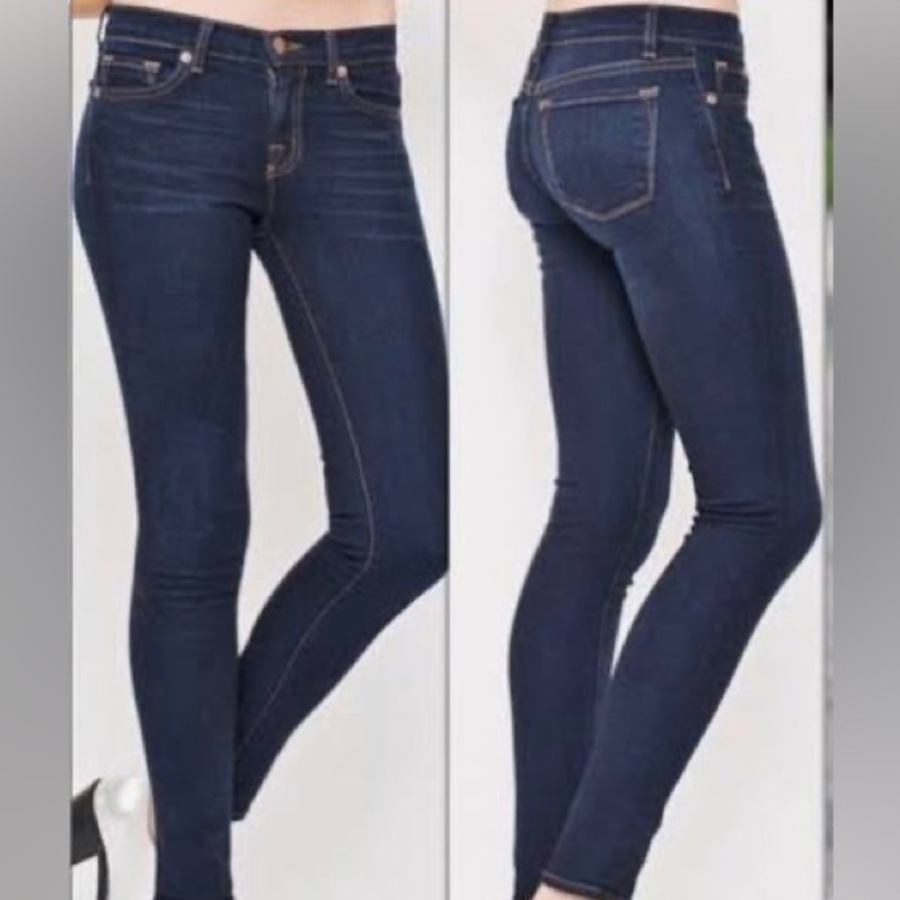 J Brand The Skinny Dark Blue Denim Wash Jeans 26
